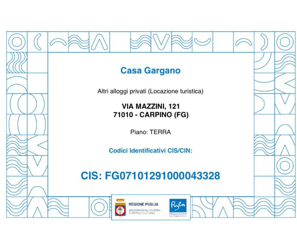 Apartamento Casa Gargano Carpino Exterior foto